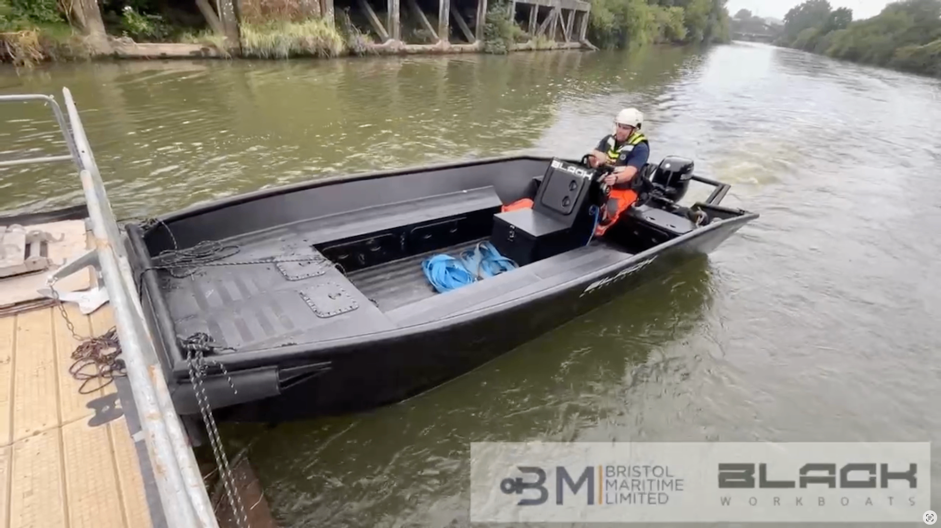 Delivered, commissioned and pushing pontoons in two weeks.